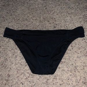 Black swim bottoms.